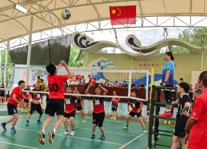 杭州市举办“喜迎亚运会,气排进乡村”气排球俱乐部比赛